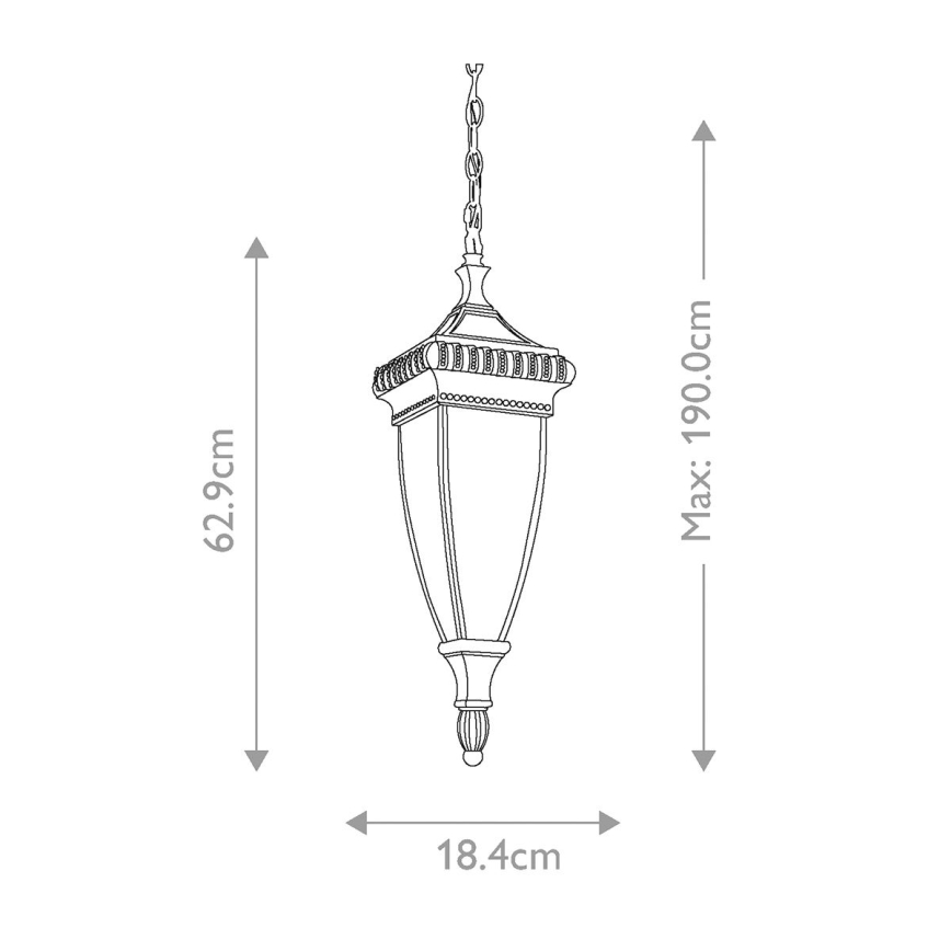 Elstead KL-VENETIAN8-M - Outdoor chandelier VENETIAN 2xE14/60W/230V IP23