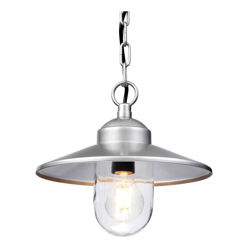 Elstead - KLAMPENBORG Outdoor Chain-Hung Pendant Light 1xE27/60W/230V IP44, Matte Chrome