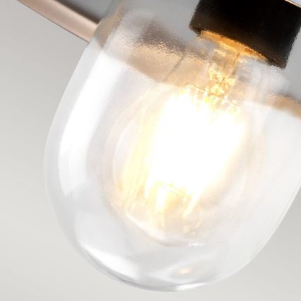 Elstead - Outdoor wall light KLAMPENBORG 1xE27/60W/230V IP44 matte chrome