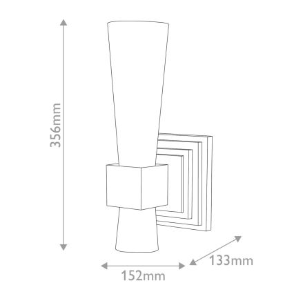 Elstead - Wall light KRISTY 1xE27/40W/230V gold