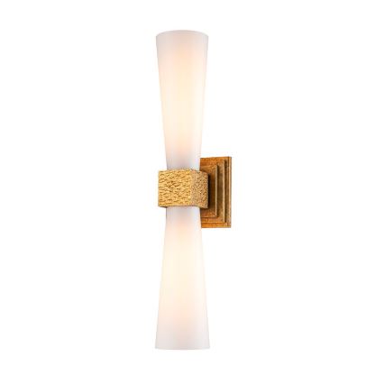 Elstead - KRISTY LED Bathroom Wall Light, 2 x G9 4W, 230V, IP44, Copper