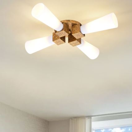 Elstead - KRISTY Rod Chandelier 4xE27/40W/230V Copper