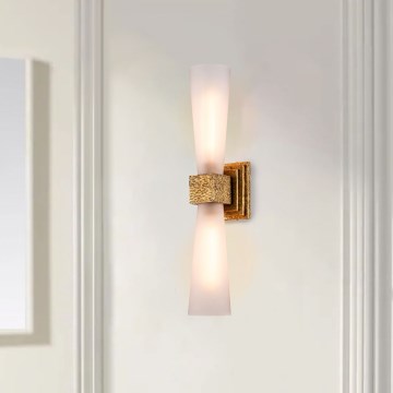 Elstead - KRISTY LED Bathroom Wall Light, 2 x G9 4W, 230V, IP44, Copper