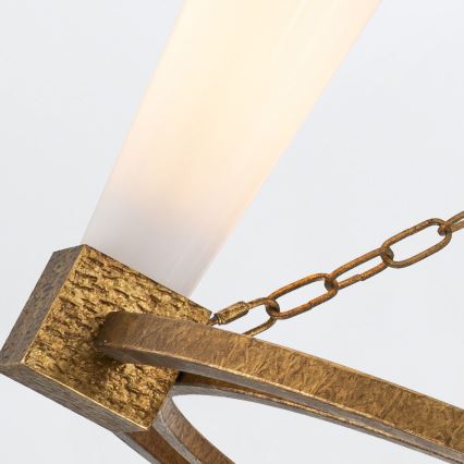 Elstead - Rod-Mounted Chandelier KRISTY 4xE27/40W/230V Copper