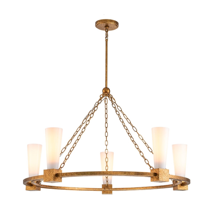 Elstead - Rod chandelier KRISTY 5xE27/40W/230V, copper finish