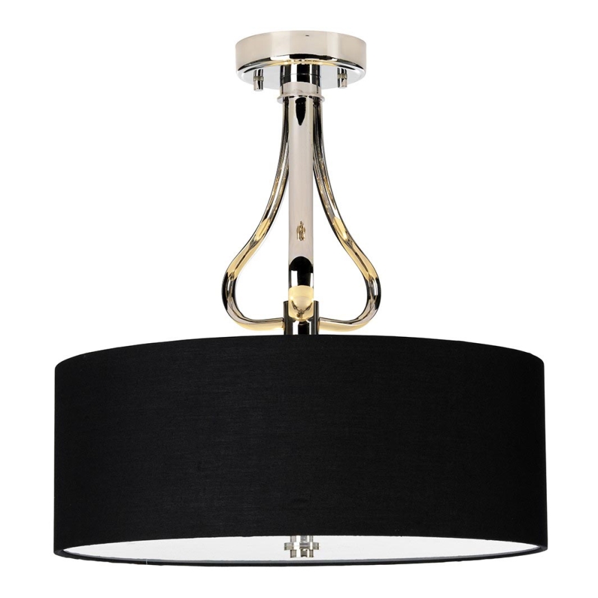 Elstead - LED Bathroom chandelier on a pole FALMOUTH 1xG9/3W/230V IP44 black/shiny chrome