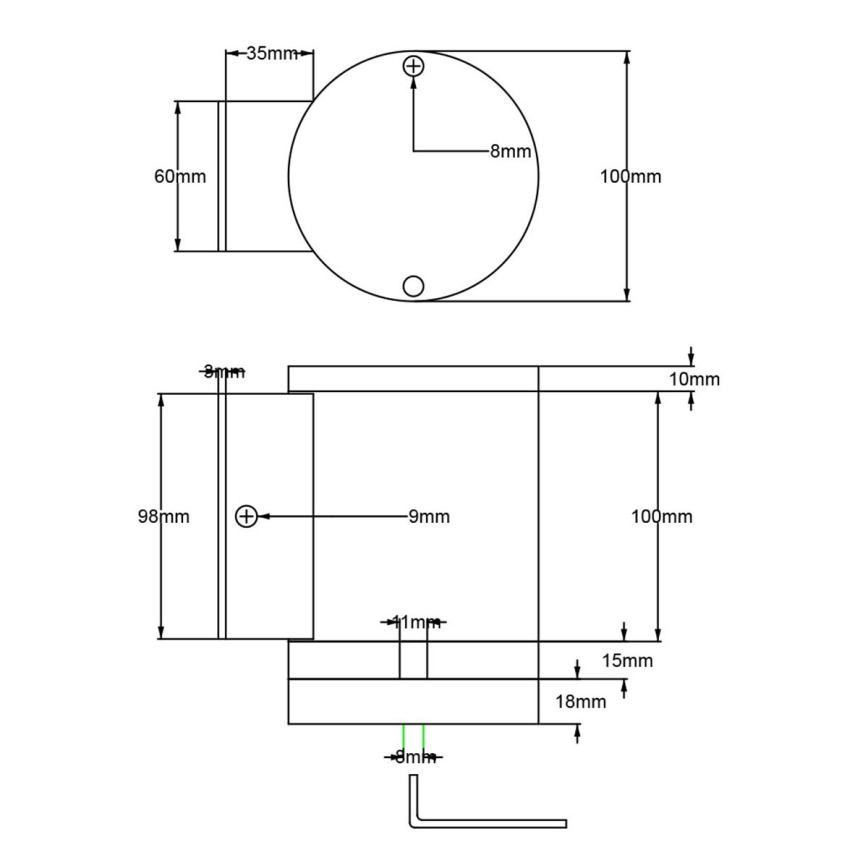 Elstead - LED Outdoor wall light MAGNUS 1xGX53/9W/230V IP54