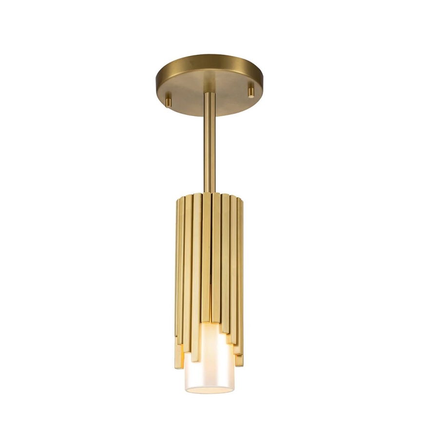Elstead - Rod-mounted chandelier MARVELE 1xE14/40W/230V gold