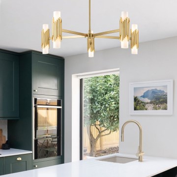 Elstead - MARVELE Rod Chandelier 10xE14/40W/230V, Gold