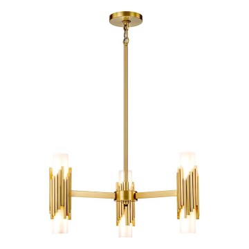 Elstead - MARVELE Rod Pendant Chandelier 6xE14/40W/230V, Gold