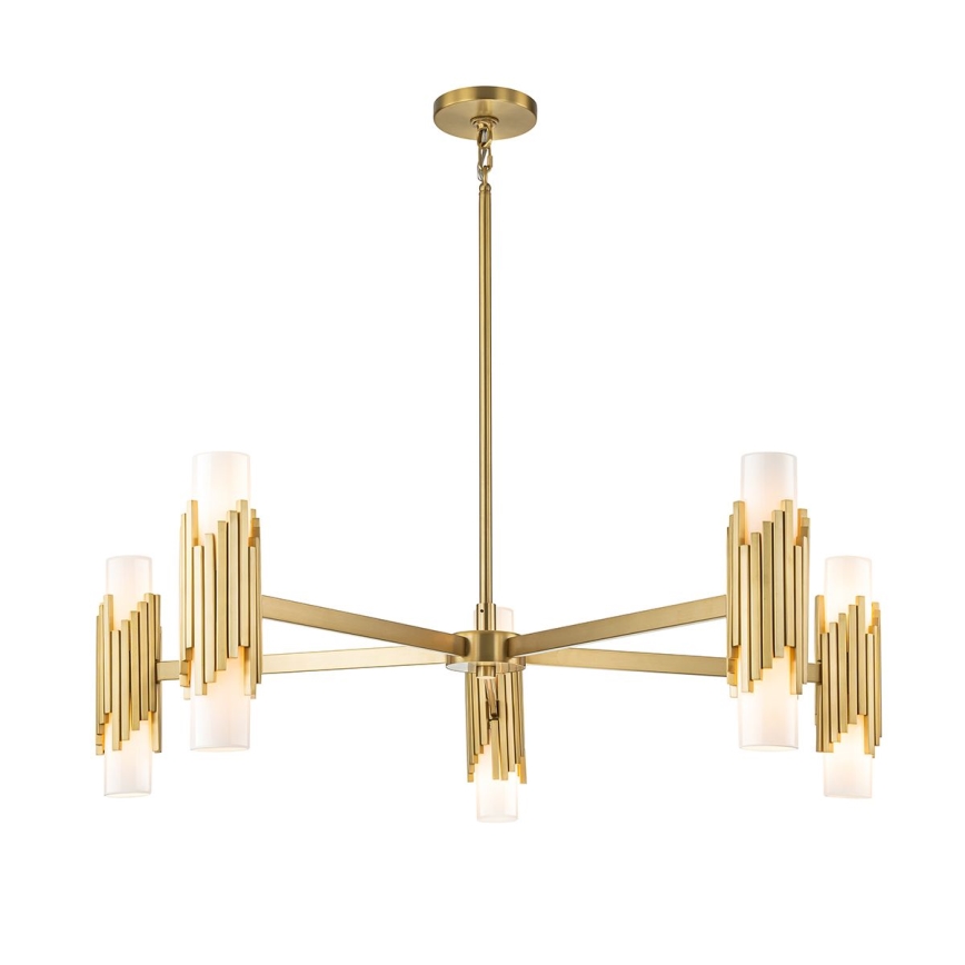 Elstead - MARVELE Rod Chandelier 10xE14/40W/230V, Gold
