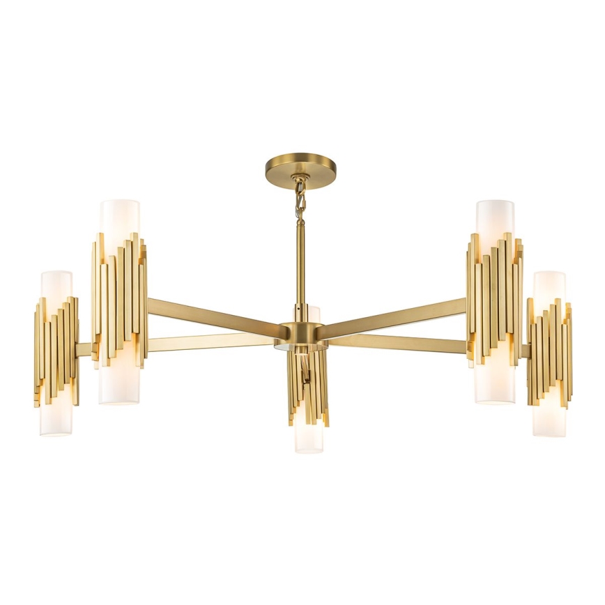 Elstead - MARVELE Rod Chandelier 10xE14/40W/230V, Gold