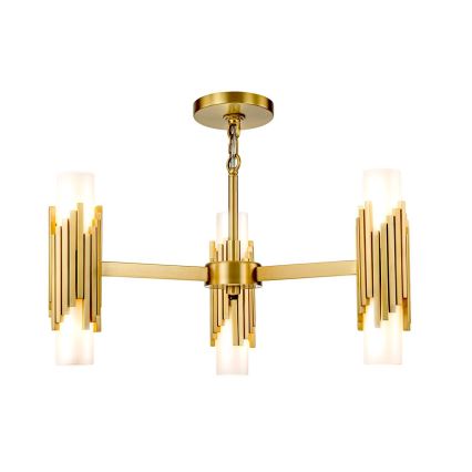 Elstead - MARVELE Rod Pendant Chandelier 6xE14/40W/230V, Gold