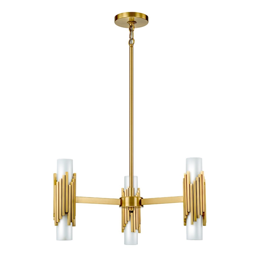 Elstead - MARVELE Rod Pendant Chandelier 6xE14/40W/230V, Gold