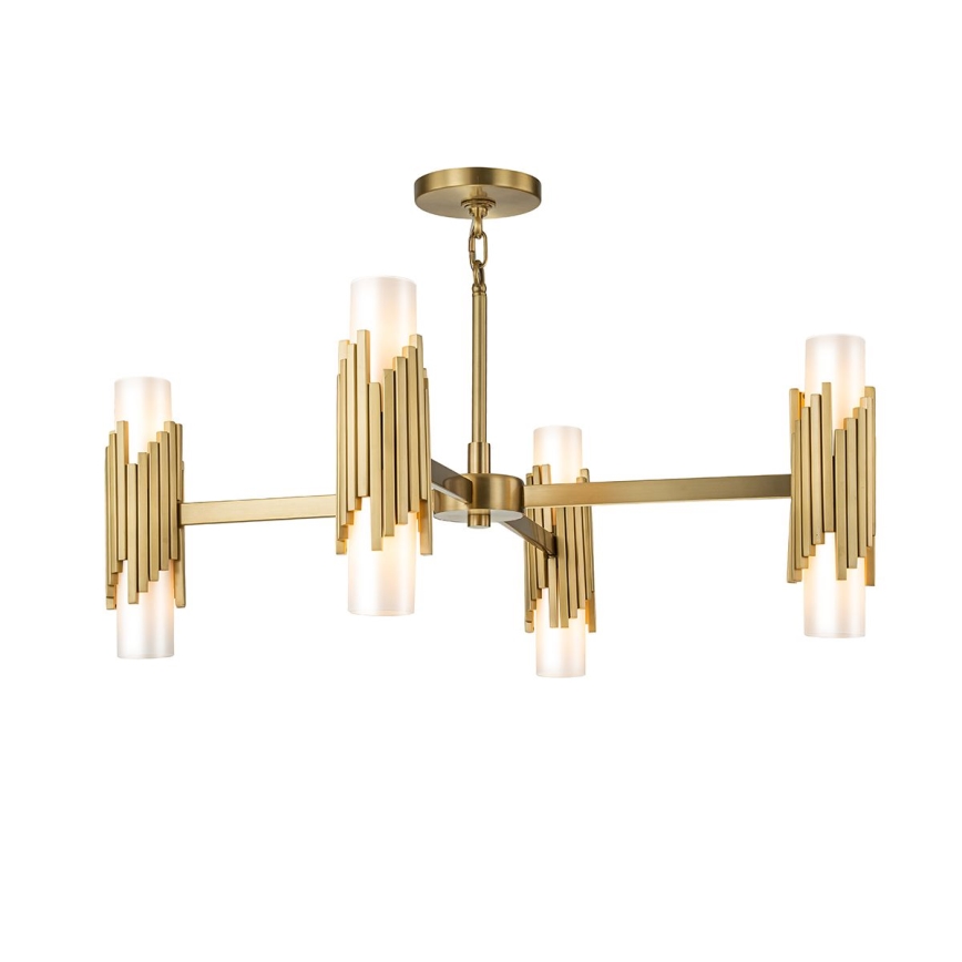 Elstead - MARVELE Rod Chandelier 8xE14/40W/230V, Gold