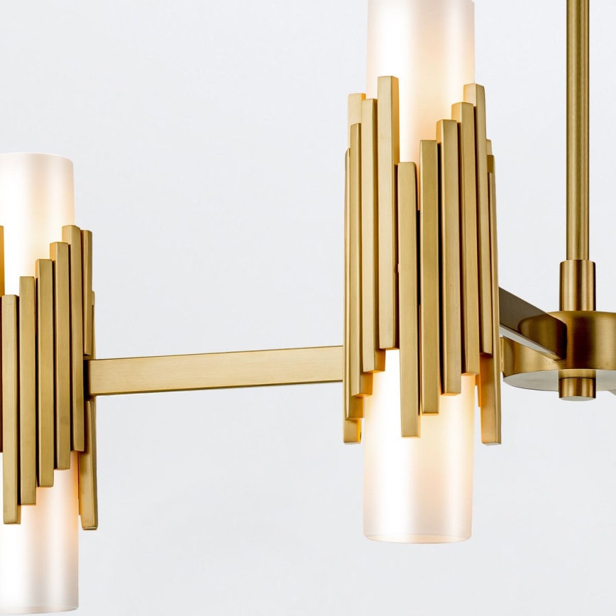 Elstead - MARVELE Rod Chandelier 8xE14/40W/230V, Gold