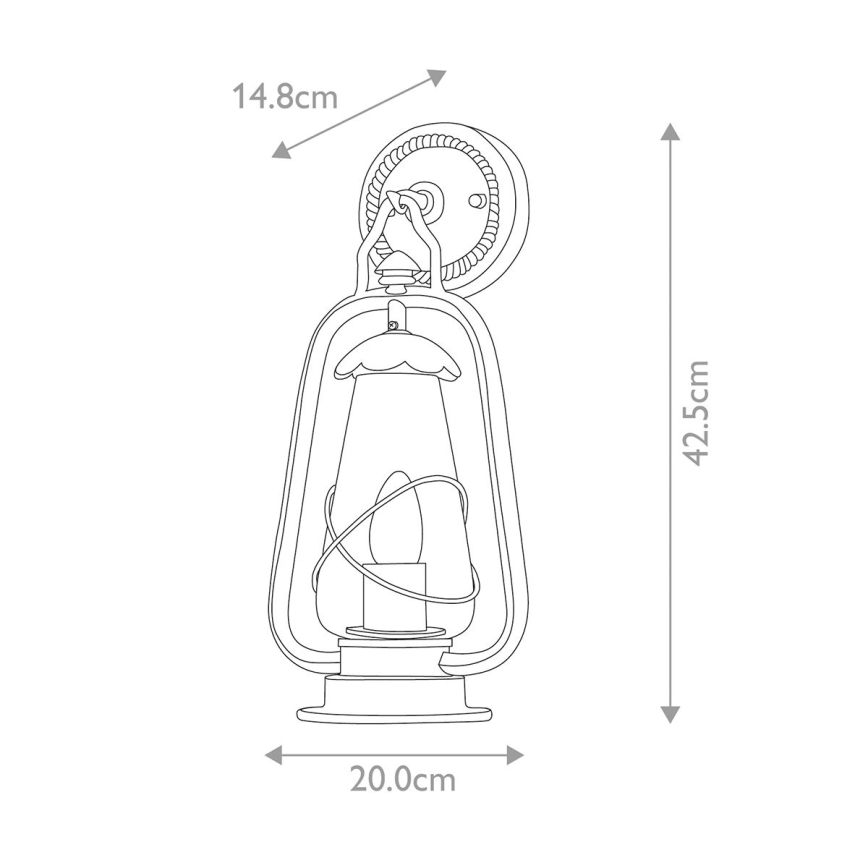 Elstead - Outdoor wall light MINERS 1xE27/60W/230V IP44