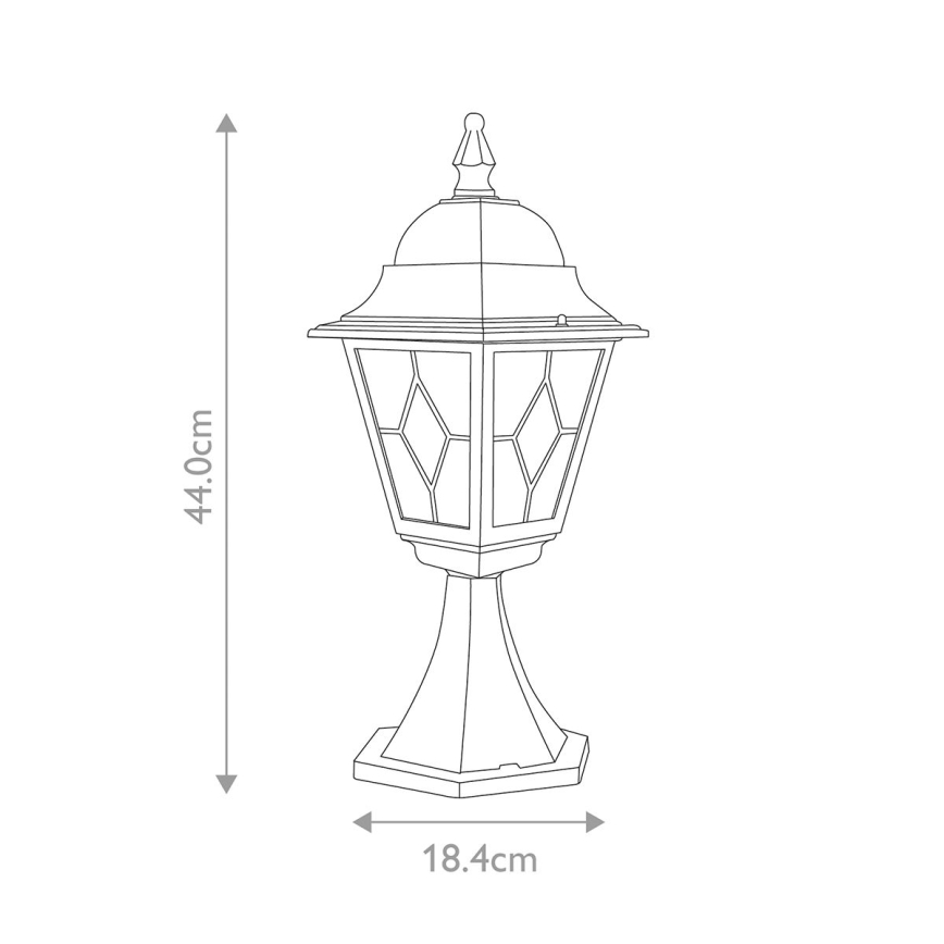 Elstead NR3-BLK - Outdoor lamp NORFOLK 1xE27/100W/230V IP43