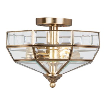 Elstead OLD-PARK-AB - Ceiling light OLD PARK 2xE27/60W/230V brass