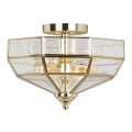 Elstead OLD-PARK-PB - Ceiling light OLD PARK 2xE27/60W/230V gold