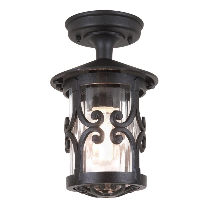 Elstead - Outdoor ceiling light HEREFORD 1xE27/100W/230V IP23 black