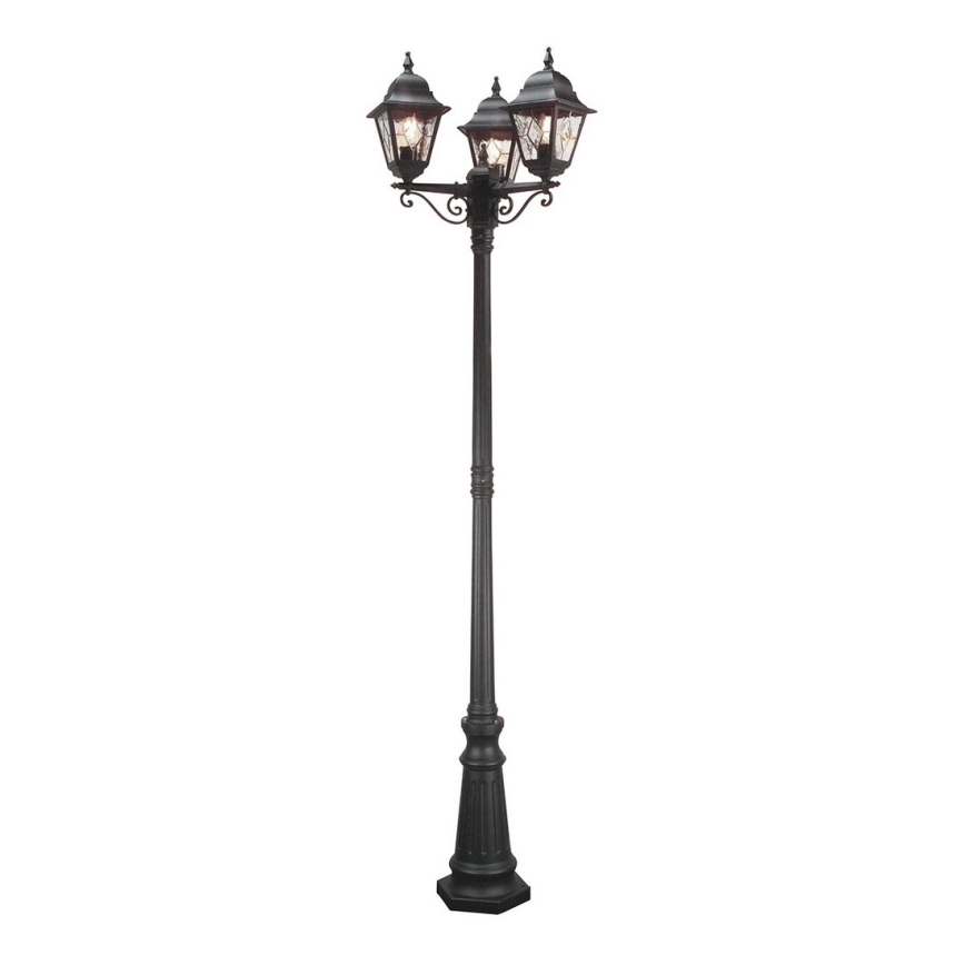 Elstead - Outdoor lamp NORFOLK 3xE27/100W/230V IP43 black