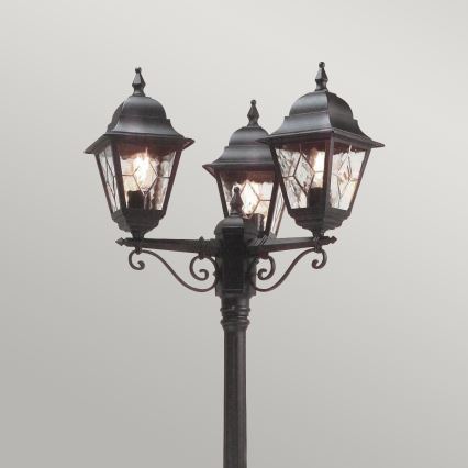 Elstead - Outdoor lamp NORFOLK 3xE27/100W/230V IP43 black