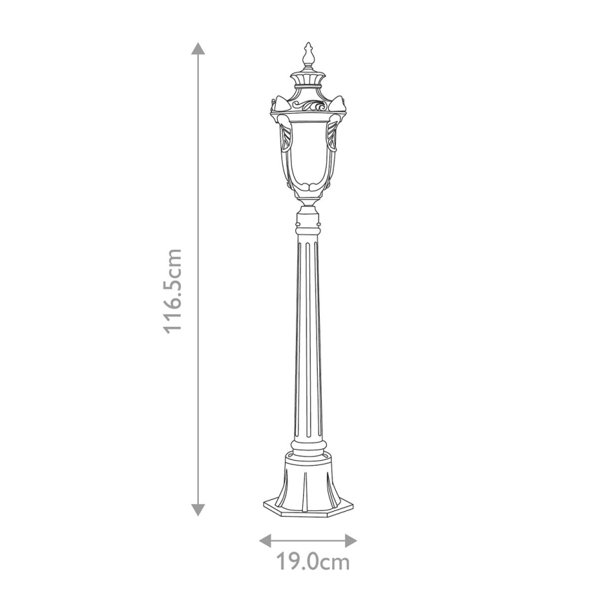 Elstead - Outdoor lamp PHILADELPHIA 1xE27/100W/230V IP44 black