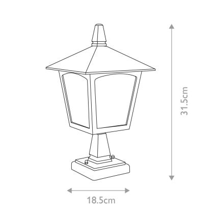 Elstead - Outdoor lamp YORK 1xE27/100W/230V IP43