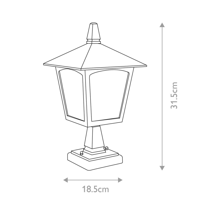 Elstead - Outdoor lamp YORK 1xE27/100W/230V IP43