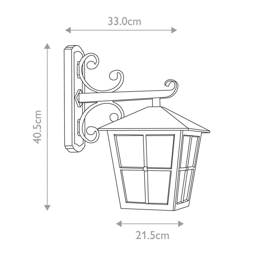 Elstead - Outdoor wall light CANTERBURY 1xE27/100W/230V IP43