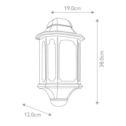 Elstead - Outdoor wall light CHAPEL 1xE27/100W/230V IP44