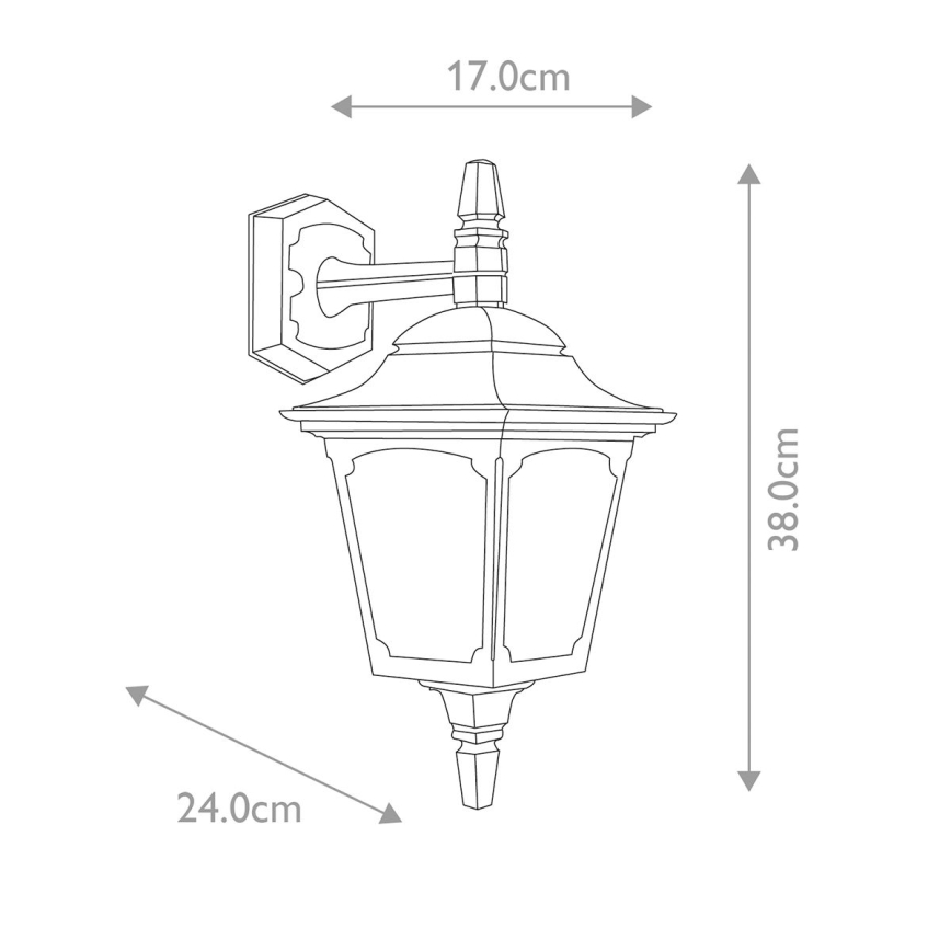 Elstead - Outdoor wall light CHAPEL 1xE27/100W/230V IP44