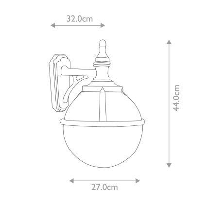 Elstead - Outdoor wall light GLENBEIGH 1xE27/100W/230V IP44