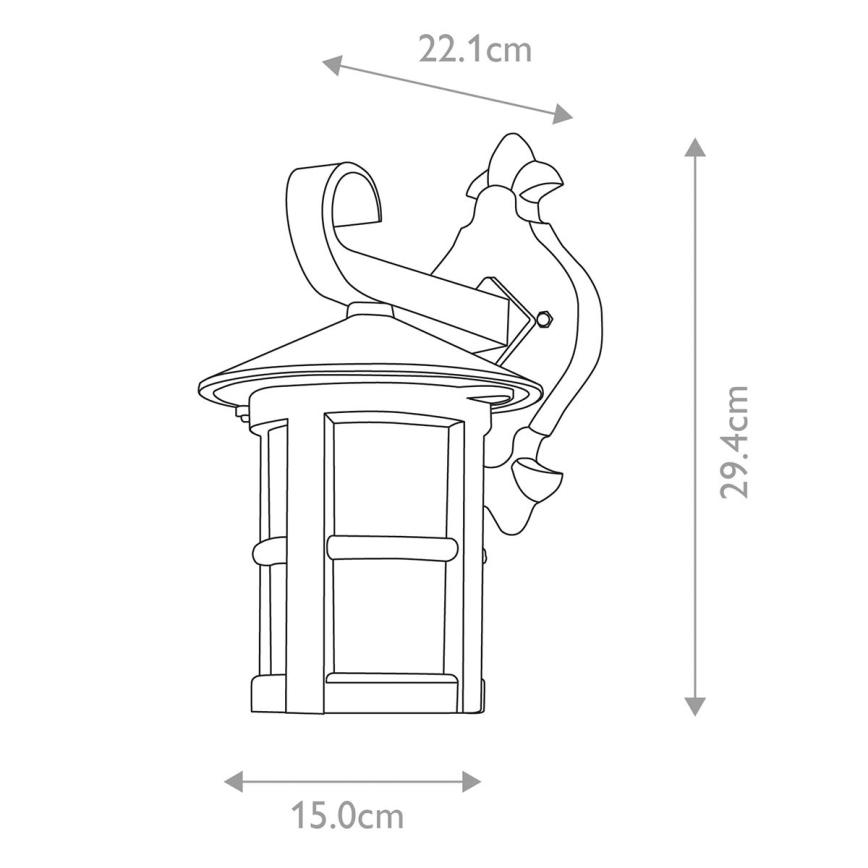 Elstead - Outdoor wall light HEREFORD 1xE27/100W/230V IP43