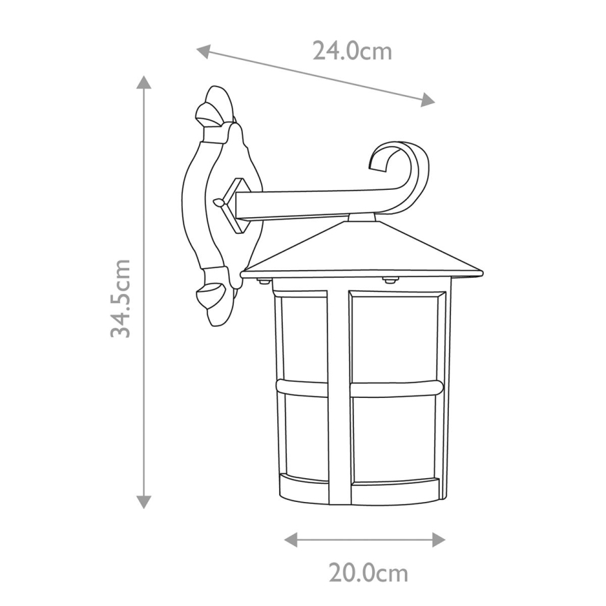 Elstead - Outdoor wall light HEREFORD 1xE27/100W/230V IP43