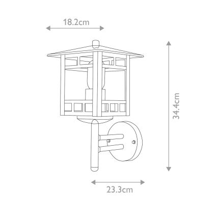 Elstead - Outdoor wall light KOLNE 1xE27/100W/230V IP44