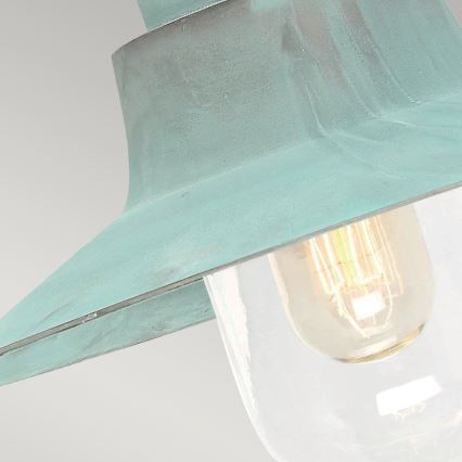 Elstead - Outdoor wall light SHELDON 1xE27/100W/230V IP44 turquoise