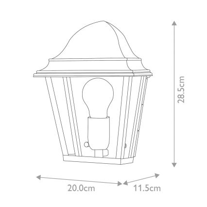 Elstead - Outdoor wall light ST JAMES 1xE27/100W/230V IP44