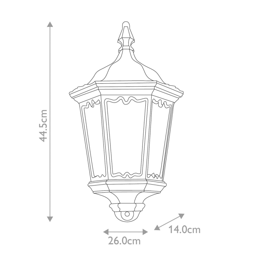 Elstead - Outdoor wall light with a sensor MEDSTEAD 1xE27/100W/230V IP43