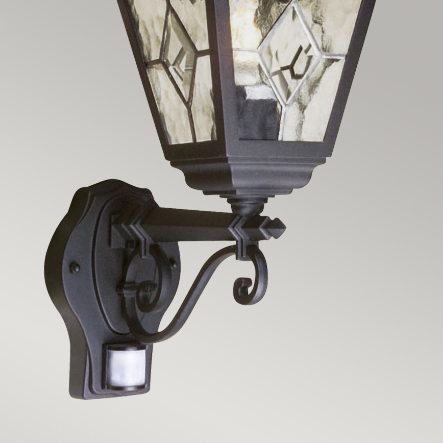 Elstead - Outdoor wall light with a sensor NORFOLK 1xE27/100W/230V IP43