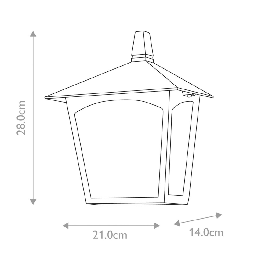 Elstead - Outdoor wall light YORK 1xE27/100W/230V IP23