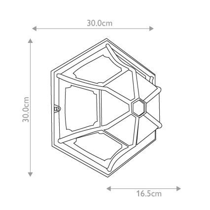 Elstead - Outdoor ceiling light PARISH 1xE27/60W/230V IP44