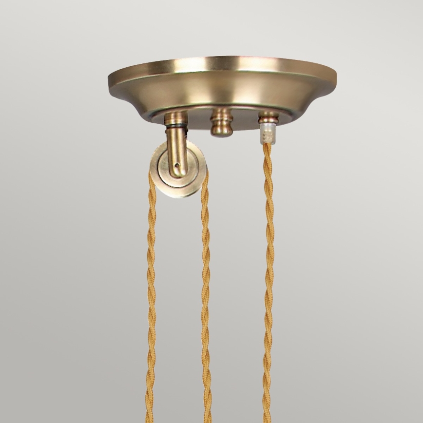 Elstead PV-P-AGB - Chandelier on a string PROVENCE 1xE27/100W/230V brass