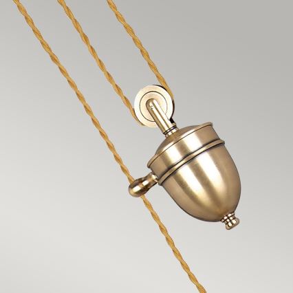 Elstead PV-P-AGB - Chandelier on a string PROVENCE 1xE27/100W/230V brass