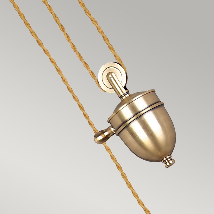 Elstead PV-P-AGB - Chandelier on a string PROVENCE 1xE27/100W/230V brass