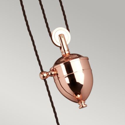 Elstead PV-P-CPR - Chandelier on a string PROVENCE 1xE27/100W/230V copper