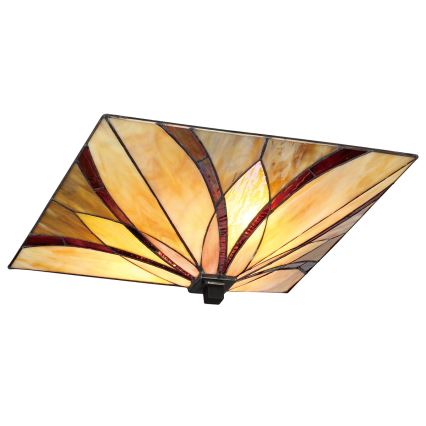 Elstead - Tiffany Ceiling Light ASHEVILLE 2xE27/60W/230V