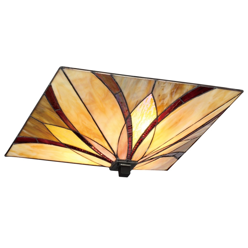 Elstead - Tiffany Ceiling Light ASHEVILLE 2xE27/60W/230V