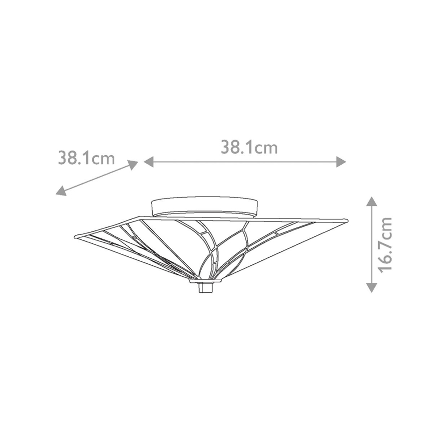 Elstead - Tiffany Ceiling Light ASHEVILLE 2xE27/60W/230V